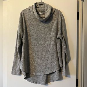 Grey Turtleneck Sweater - 2X